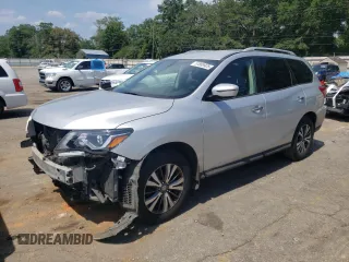 2017 Nissan Pathfinder Platinum with VIN 5N1DR2MM9HC686643, listed as a Copart auction lot 57889925 with 174,503 mi miles and Salvage title. Bid and sale history available at DreamBid. Image 1.