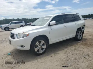 2008 Toyota Highlander Sport with VIN JTEDS43AX82029461, listed as a Copart auction lot 59756385 with 185,699 mi miles and Salvage title. Bid and sale history available at DreamBid. Image 1.