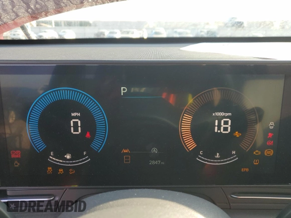 2024 Hyundai Kona SE with VIN KM8HACAB4RU181087, listed as a Copart auction lot 85647464 with 2,847 mi miles and Salvage Title. Bid and sale history available at carsss.com. Image 9.