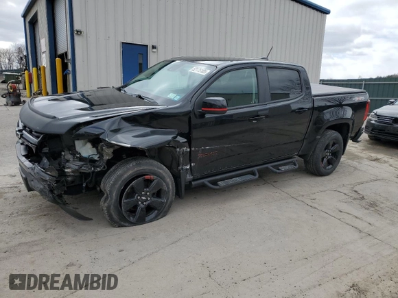 2021 Chevrolet Colorado 4WD LT z VIN 1GCGTCEN9M1267990, wystawiony jako Copart lot #52175185 z przebiegiem 47 480 mil mil oraz Szkoda całkowita • Salvage title. Historia ofert i sprzedaży dostępna na DreamBid. Obrazek 1.