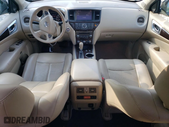 2015 Nissan Pathfinder Platinum with VIN 5N1AR2MM3FC697539, listed as a Copart auction lot 63624355 with 97,370 mi miles and Salvage title. Bid and sale history available at DreamBid. Image 8.
