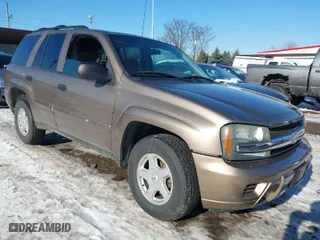 2002 Chevrolet TrailBlazer LS with VIN 1GNDT13S422356784, listed as a IAAI auction lot 41329655 with 122,525 mi miles. Bid and sale history available at carsss.com. Image 1.