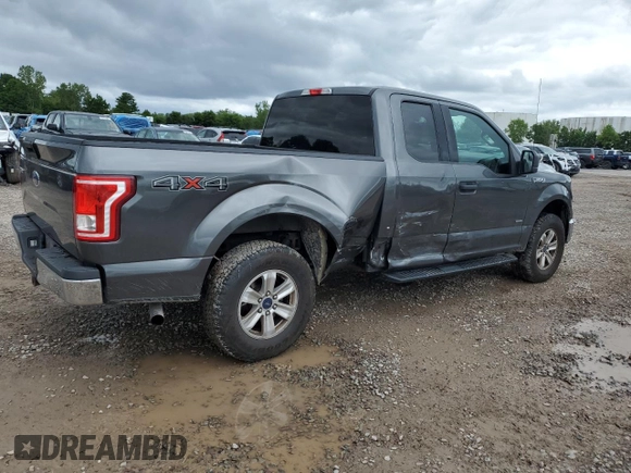 2017 Ford F-150 XL with VIN 1FTEX1EP0HFC32474, listed as a Copart auction lot 63428025 with 97,151 mi miles and Salvage title. Bid and sale history available at DreamBid. Image 3.