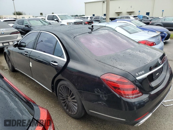 2020 Mercedes-Benz S S 560 with VIN WDDUG8GB8LA490596, listed as a Copart auction lot 73997774 with Not Provided miles and Non Repairable. Bid and sale history available at carsss.com. Image 2.