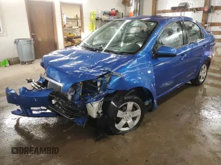 2008 Chevrolet Aveo LS with VIN KL1TD56608B175222, listed as a Copart auction lot 46323175 with 107,245 mi miles and Salvage Title. Bid and sale history available at carsss.com. Image 1.