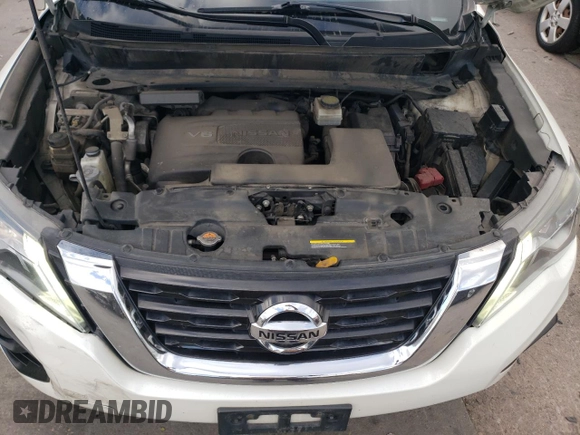 2018 Nissan Pathfinder Platinum with VIN 5N1DR2MM8JC666874, listed as a Copart auction lot 76594074 with 258,012 mi miles and Salvage title. Bid and sale history available at DreamBid. Image 13.