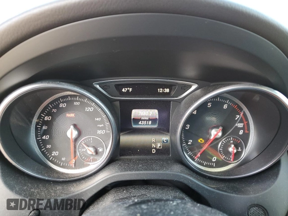 2018 Mercedes-Benz CLA 250 with VIN WDDSJ4GB2JN586277, listed as a Copart auction lot 74450313 with 43,518 mi miles and . Bid and sale history available at DreamBid. Image 9.