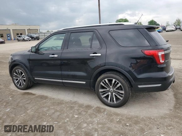 2018 Ford Explorer Platinum с VIN 1FM5K8HT0JGA40158, выставлен на аукционе Copart как лот 56282075 с пробегом 109 769 миль миль и Чистый • Clean title. История ставок и продаж доступна на DreamBid. Изображение 2.