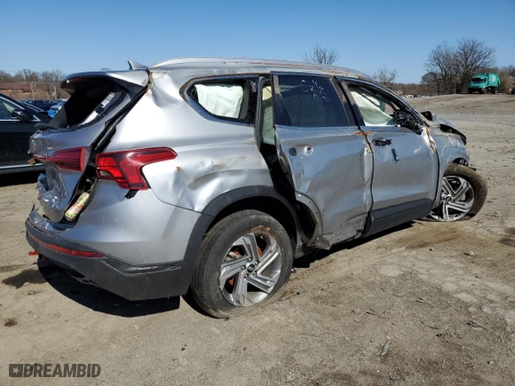 2023 Hyundai Santa Fe SEL with VIN 5NMS24AJ6PH555787, listed as a Copart auction lot 49967035 with 43,406 mi miles and Non Repairable. Bid and sale history available at carsss.com. Image 3.
