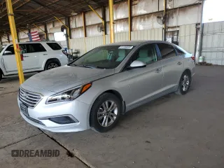 2017 Hyundai Sonata 2.4L with VIN 5NPE24AF7HH596295, listed as a Copart auction lot 51336055 with 109,265 mi miles and Salvage Title. Bid and sale history available at DreamBid. Image 1.