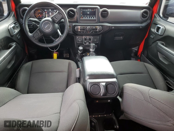 2023 Jeep Wrangler Sport with VIN 1C4HJXDG5PW527992, listed as a Copart auction lot 73312234 with 32,686 mi miles and Salvage Title. Bid and sale history available at DreamBid. Image 8.