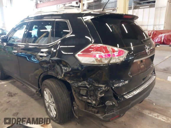 2016 Nissan Rogue SV with VIN KNMAT2MV0GP615985, listed as a IAAI auction lot 41540164 with 133,129 mi miles. Bid and sale history available at carsss.com. Image 6.