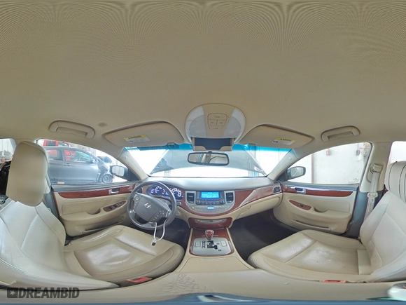 2012 Hyundai Genesis 3.8L with VIN KMHGC4DD1CU195643, listed as a Copart auction lot 51443545 with 162,858 mi miles and Salvage Title. Bid and sale history available at carsss.com. Image 15.