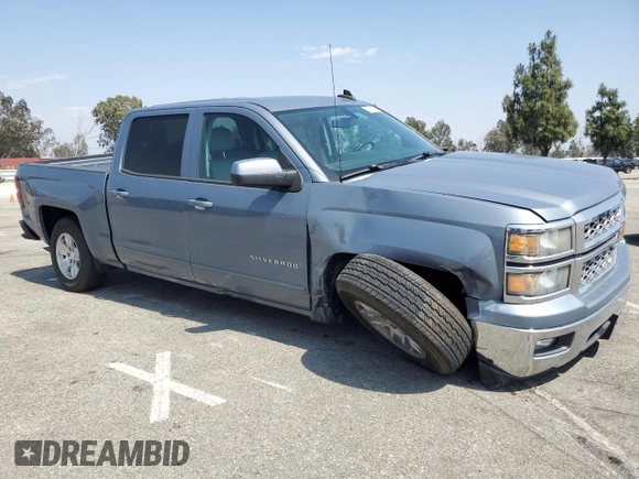 2015 Chevrolet Silverado 1500 LT with VIN 3GCPCREC1FG445638, listed as a Copart auction lot 55586395 with 106,317 mi miles and Salvage Title. Bid and sale history available at DreamBid. Image 4.