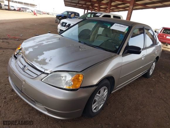 2003 Honda Civic LX with VIN 2HGES16673H537693, listed as a IAAI auction lot 41696832 with 173,842 mi miles. Bid and sale history available at carsss.com. Image 17.