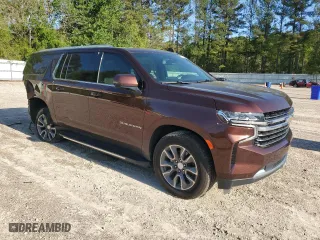 2022 Chevrolet Suburban LT with VIN 1GNSKCKD3NR116646, listed as a Copart auction lot 52483305 with 67,110 mi miles and Salvage Title. Bid and sale history available at carsss.com. Image 4.