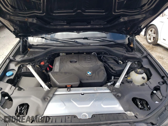 2022 BMW X3 xDrive30i with VIN 5UX53DP07N9K59614, listed as a Copart auction lot 45942415 with 27,961 mi miles and Salvage Title. Bid and sale history available at DreamBid. Image 12.