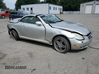 2002 Lexus SC 430 with VIN JTHFN48Y620014211, listed as a Copart auction lot 62884425 with Not provided miles and Salvage title. Bid and sale history available at DreamBid. Image 4.