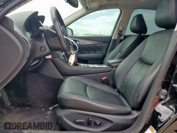 2016 Infiniti Q50 Premium with VIN JN1EV7AP1GM304441, listed as a Copart auction lot 58444905 with 98,371 mi miles and Salvage title. Bid and sale history available at DreamBid. Image 7.