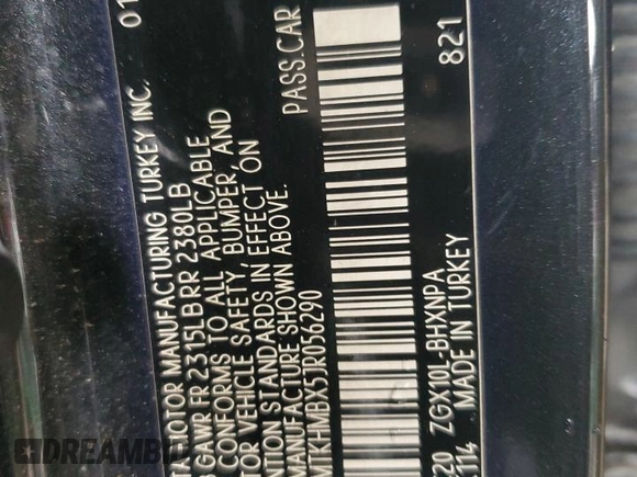 2018 Toyota C-HR XLE with VIN NMTKHMBX5JR056290, listed as a Copart auction lot 53560775 with 116,924 mi miles and Salvage title. Bid and sale history available at DreamBid. Image 13.