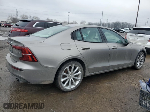 2019 Volvo S60 Momentum with VIN 7JR102FK6KG005305, listed as a Copart auction lot 46680475 with 69,591 mi miles and Salvage Title. Bid and sale history available at carsss.com. Image 3.