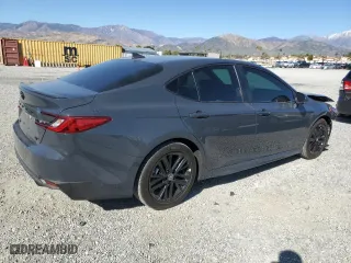 2025 Toyota Camry LE with VIN 4T1DAACK8SU548059, listed as a Copart auction lot 50174195 with 6,117 mi miles and Salvage Title. Bid and sale history available at carsss.com. Image 3.