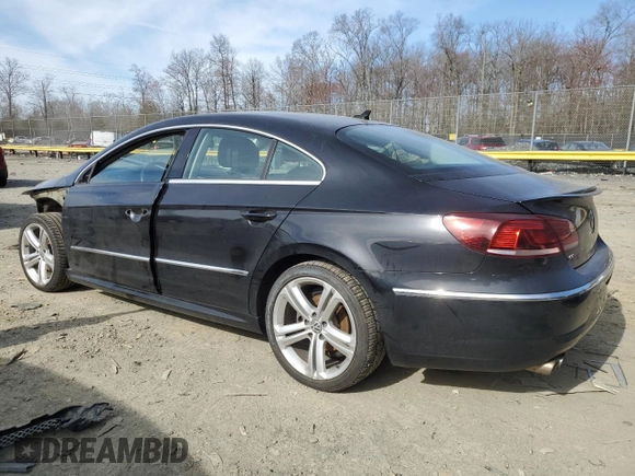 2015 Volkswagen CC Sport with VIN WVWBN7AN4FE814712, listed as a Copart auction lot 48027705 with 102,477 mi miles and Salvage Title. Bid and sale history available at DreamBid. Image 2.