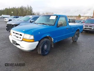 1999 Ford Ranger XL with VIN 1FTYR10V7XPB93324, listed as a IAAI auction lot 41762585 with 214,904 mi miles. Bid and sale history available at carsss.com. Image 2.
