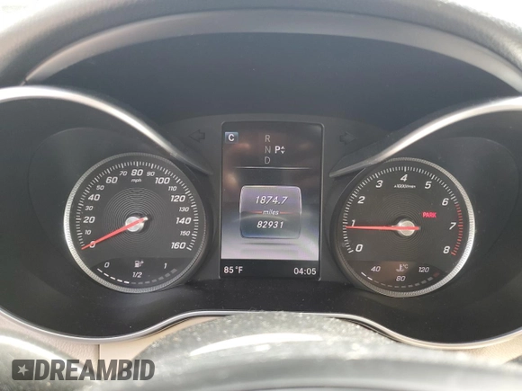 2016 Mercedes-Benz C 300 Luxury with VIN WDDWF4KB3GR139291, listed as a Copart auction lot 61221635 with 82,931 mi miles and Salvage title. Bid and sale history available at DreamBid. Image 9.
