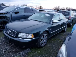 2002 Audi S8 with VIN WAUGU44D12N007629, listed as a Copart auction lot 84200554 with 156,384 mi miles and Clean Title. Bid and sale history available at DreamBid. Image 1.