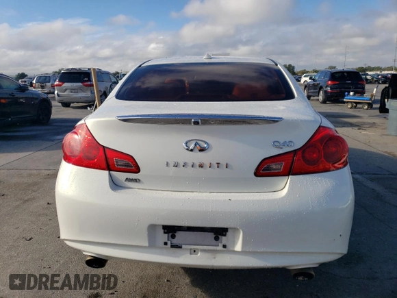 2015 Infiniti Q40 with VIN JN1CV6AR7FM521252, listed as a Copart auction lot 79917614 with 141,761 mi miles and Salvage Title. Bid and sale history available at DreamBid. Image 6.