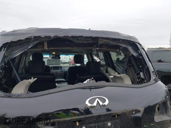 2017 Infiniti QX80 Signature Edition with VIN JN8AZ2NEXH9155628, listed as a IAAI auction lot 41941376 with 90,134 mi miles. Bid and sale history available at carsss.com. Image 6.