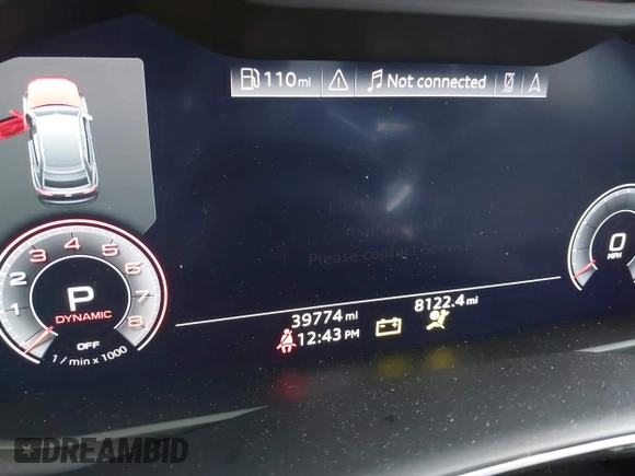 2020 Audi Q8 Premium Plus with VIN WA1EVAF1XLD001371, listed as a IAAI auction lot 41598033 with 39,744 mi miles and . Bid and sale history available at DreamBid. Image 7.