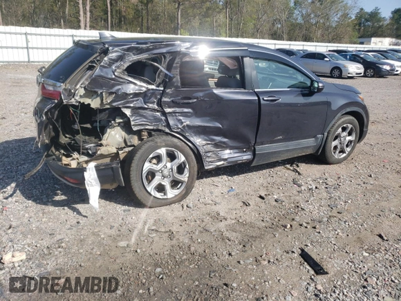 2017 Honda CR-V EX-L with VIN 2HKRW2H86HH644242, listed as a Copart auction lot 50571315 with 92,764 mi miles and Salvage Title. Bid and sale history available at carsss.com. Image 3.