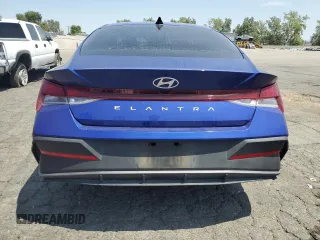 2024 Hyundai Elantra SEL with VIN KMHLM4DG1RU697941, listed as a Copart auction lot 53869435 with 13,915 mi miles and Salvage title. Bid and sale history available at DreamBid. Image 6.