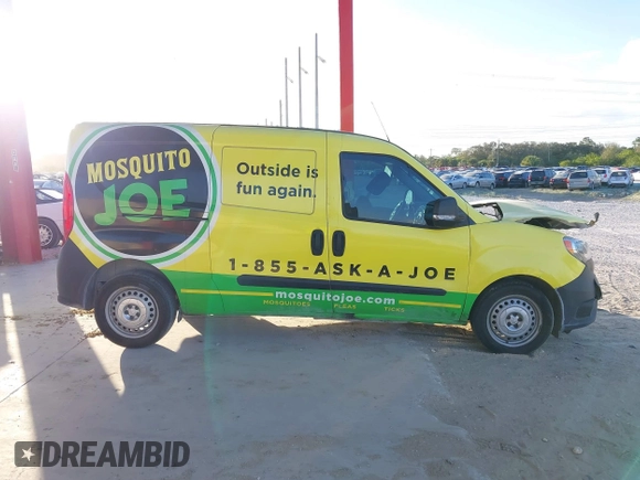 2018 Ram ProMaster City Cargo Van Tradesman with VIN ZFBERFAB4J6J43095, listed as a IAAI auction lot 41108774 with 82,354 mi miles. Bid and sale history available at carsss.com. Image 13.