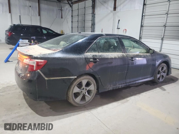 2012 Toyota Camry SE with VIN 4T1BK1FKXCU011422, listed as a Copart auction lot 46472985 with 0 mi miles and Salvage Title. Bid and sale history available at carsss.com. Image 3.