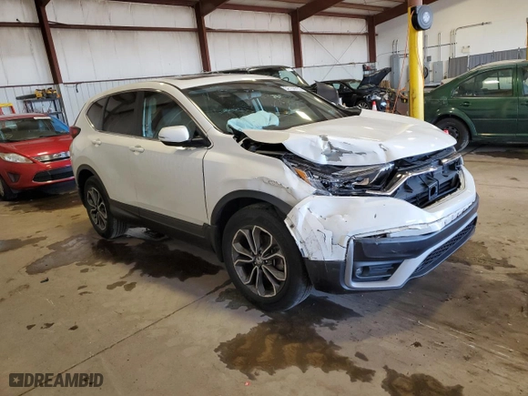 2021 Honda CR-V EX-L with VIN 2HKRW2H83MH666466, listed as a Copart auction lot 52159755 with 45,694 mi miles and Salvage Title. Bid and sale history available at carsss.com. Image 4.