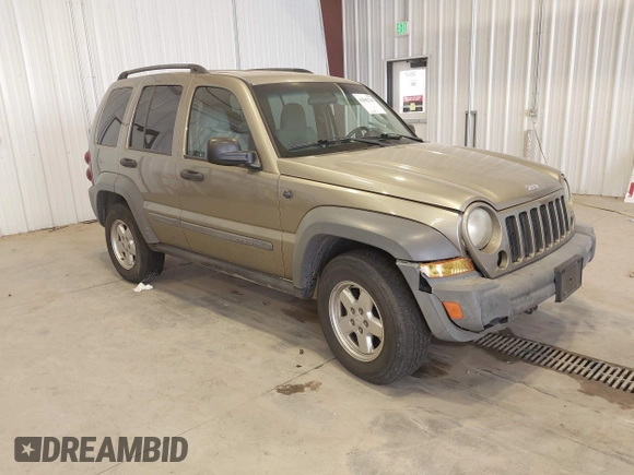2005 Jeep Liberty Sport with VIN 1J4GL48K85W717487, listed as a IAAI auction lot 42082744 with 103,888 mi miles. Bid and sale history available at carsss.com. Image 1.