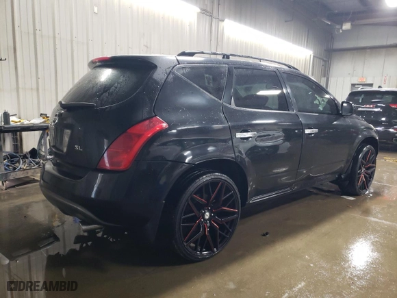 2004 Nissan Murano SL with VIN JN8AZ08W74W316196, listed as a Copart auction lot 80337184 with 209,137 mi miles and Salvage Title. Bid and sale history available at carsss.com. Image 3.
