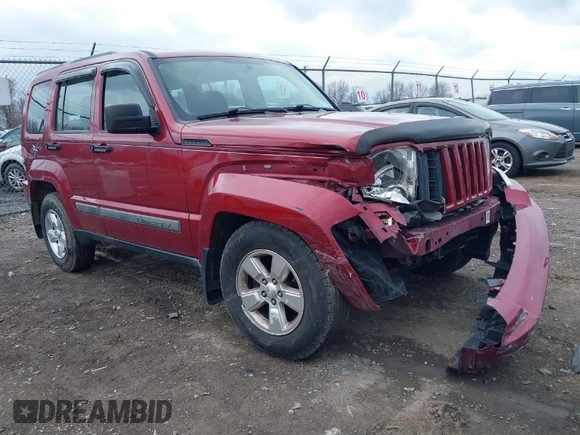 2012 Jeep Liberty Sport Latitude with VIN 1C4PJMAK2CW120399, listed as a IAAI auction lot 41877327 with 120,997 mi miles and . Bid and sale history available at carsss.com. Image 1.