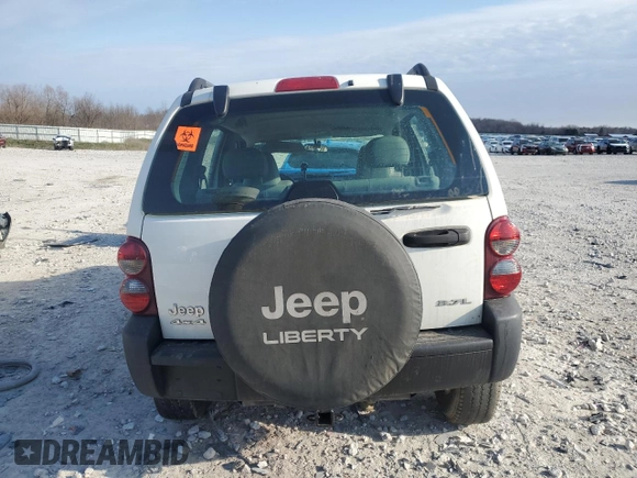 2006 Jeep Liberty Sport with VIN 1J8GL48K36W184626, listed as a Copart auction lot 52493945 with 0 mi miles and Clean Title. Bid and sale history available at carsss.com. Image 6.