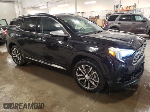 2019 GMC Terrain Denali with VIN 3GKALXEX1KL265689, listed as a Copart auction lot 49067985 with 71,714 mi miles and Salvage Title. Bid and sale history available at DreamBid. Image 4.