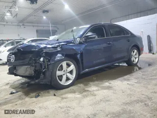 2013 Volkswagen Passat TDI SE w/Sunroof with VIN 1VWBN7A31DC040102, listed as a Copart auction lot 46040665 with 134,606 mi miles and Salvage Title. Bid and sale history available at carsss.com. Image 1.