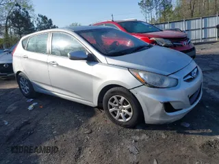 2014 Hyundai Accent GS with VIN KMHCT5AE4EU159319, listed as a IAAI auction lot 41896989 with 204,453 mi miles. Bid and sale history available at carsss.com. Image 1.