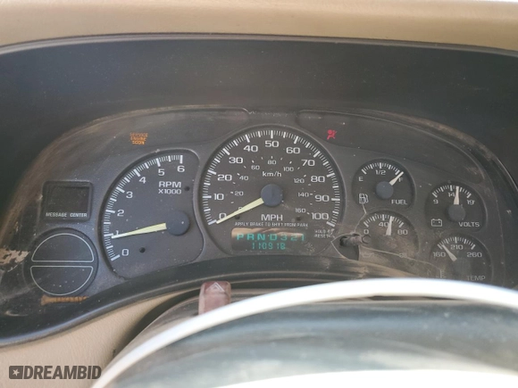 2002 Chevrolet Tahoe LT with VIN 1GNEC13Z92R206355, listed as a Copart auction lot 52462955 with 110,918 mi miles and Salvage Title. Bid and sale history available at carsss.com. Image 9.