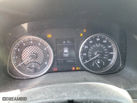 2020 Hyundai Elantra SEL with VIN 5NPD84LF7LH575897, listed as a Copart auction lot 46955585 with 123,032 mi miles and Salvage Title. Bid and sale history available at carsss.com. Image 9.
