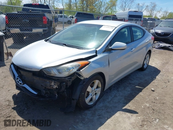 2013 Hyundai Elantra Limited with VIN 5NPDH4AEXDH257963, listed as a IAAI auction lot 42160450 with 123,900 mi miles and . Bid and sale history available at DreamBid. Image 2.