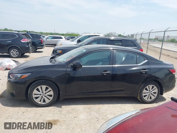2024 Nissan Sentra S with VIN 3N1AB8BV7RY201065, listed as a IAAI auction lot 42049603 with 25,339 mi miles and . Bid and sale history available at DreamBid. Image 14.