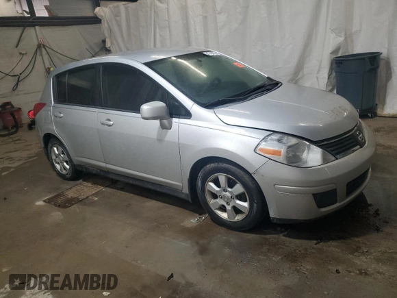 2007 Nissan Versa 1.8 S with VIN 3N1BC13E07L438451, listed as a Copart auction lot 47119205 with 308,275 mi miles and Salvage Title. Bid and sale history available at carsss.com. Image 4.
